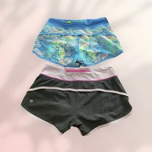 Lululemon/IVViVa Women's Athletic Short lotus Sz 2/14Y